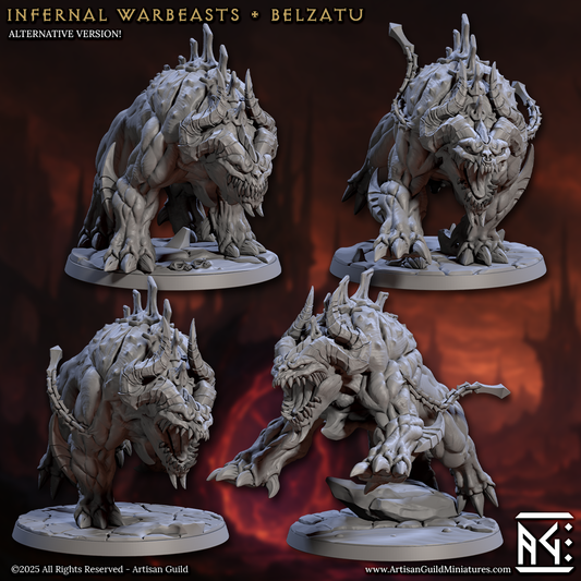 Infernal Warbeast Riders – Demonic Cavalry Miniatures