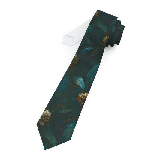 "DirkyThreadz Necktie - Modern Elegance with Green and White Geometric Design | Timeless Accessories"