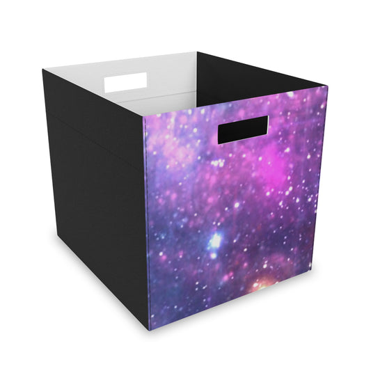 Purple Beyond the Stars Outer Space Out of this World Felt Storage Box