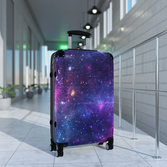 Purple Beyond the Stars Outer Space Out of this World Suitcase