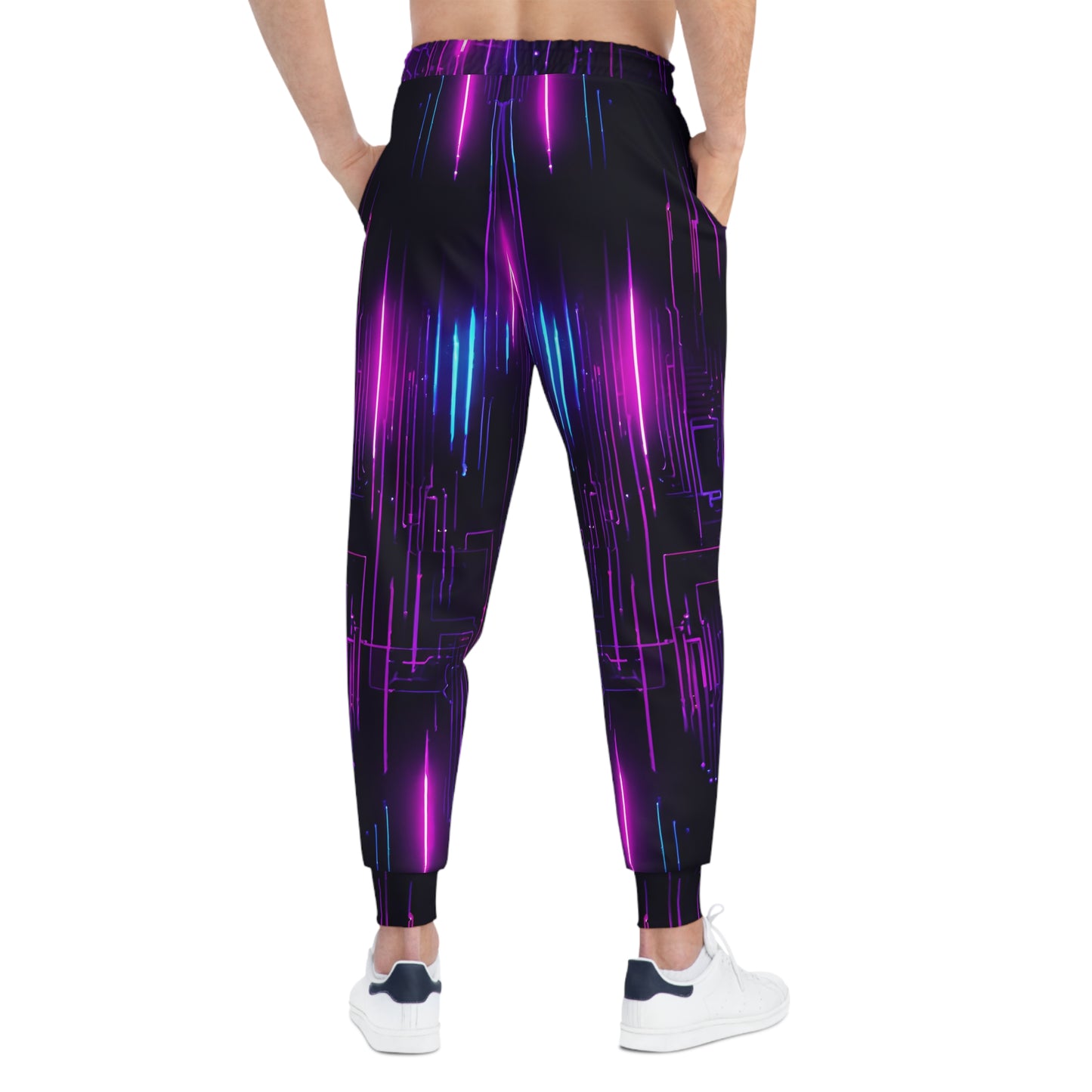 Neon Circuit Athletic Joggers | Trendy Activewear for Fitness Lovers, Stylish Loungewear, Perfect for Gym & Casual Wear, Gift Ideas