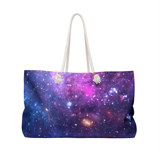 Purple Beyond the Stars Outer Space Out of this World Weekender Bag
