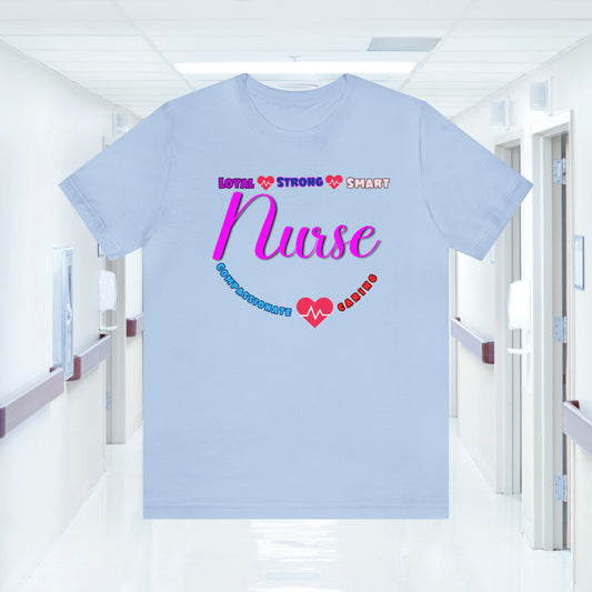Comfy and Cozy Nurse Bella+Canvas 3001 Jersey T-Shirt: Perfect Gift for Nurses and Nursing Students, Soft Fabric, Various Sizes Available