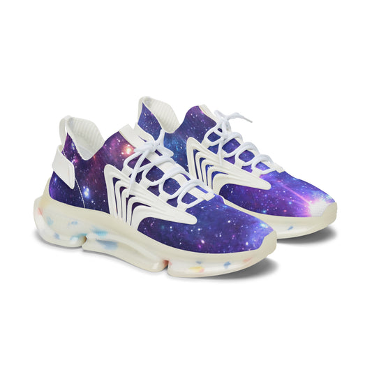 Purple Beyond the Stars Outer Space Out of this World Women's Mesh Sneakers