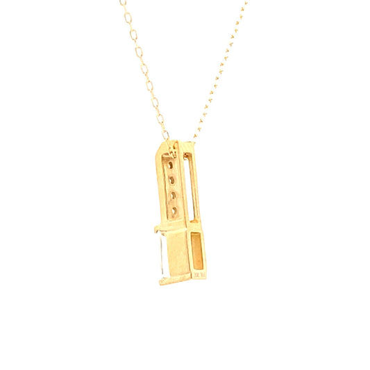 .06ct Zircon Diamond Fashion Pendants 10KT Yellow Gold