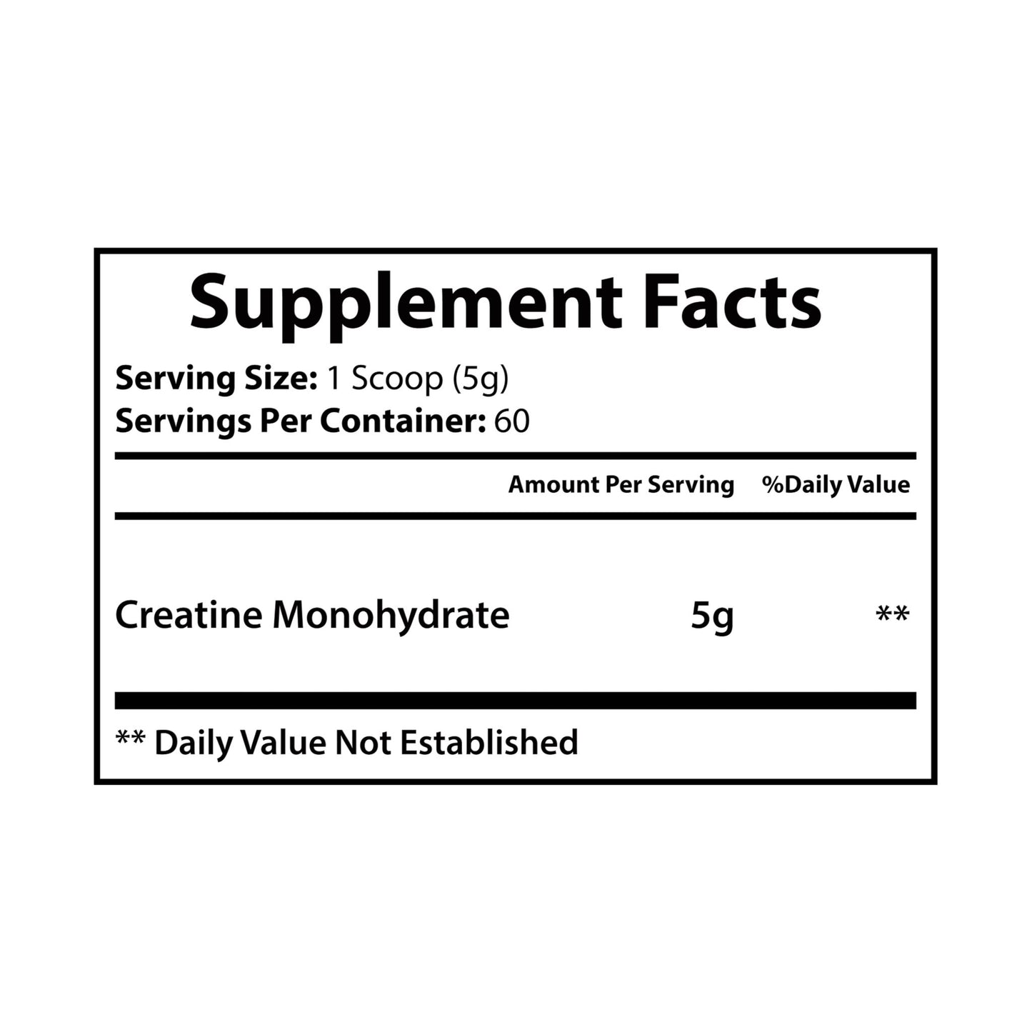 DirkX Creatine Monohydrate Supplement (300g, 10.58oz)