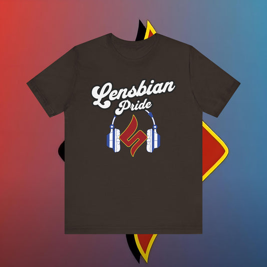 “Lenny’s Lensbian Pride Tee – Seeing Life Through a Miserable Lens!”