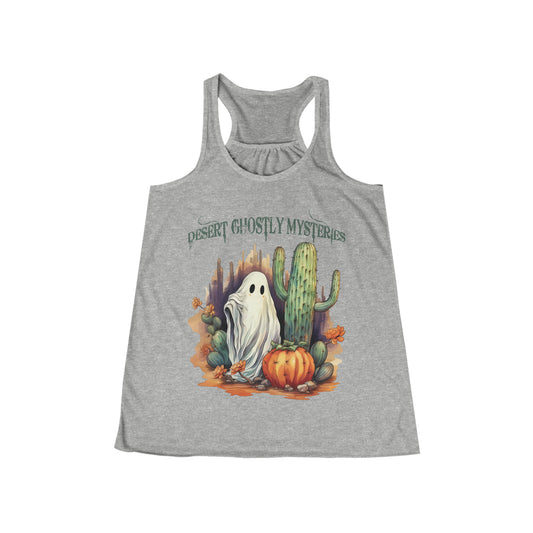 Desert Ghostly Mysteries Western Halloween Women's Flowy Racerback Tank Gifts for Her