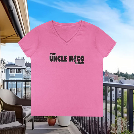 The Uncle Rico Show Not a Farewell Season Lady Dabblers Special Edition Ladies' V-Neck T-Shirt
