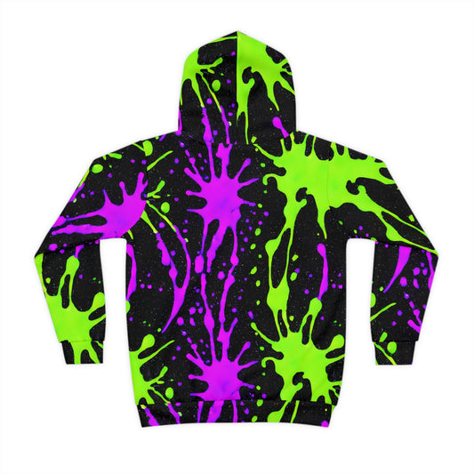 Splatter Squad: Paint Party Hoodie for Kids (AOP)