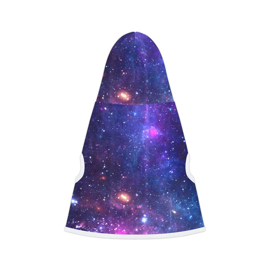 Purple Beyond the Stars Outer Space Out of this World Pet Hoodie