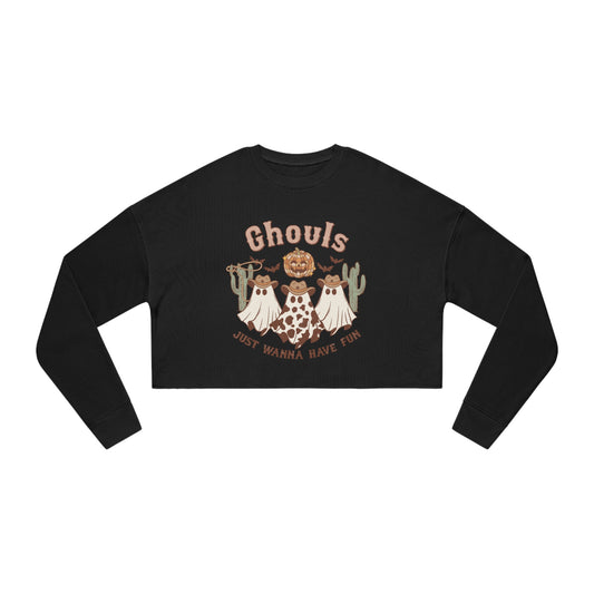 Ghouls Just Wanna Have Fun Women's Cropped Sweatshirt