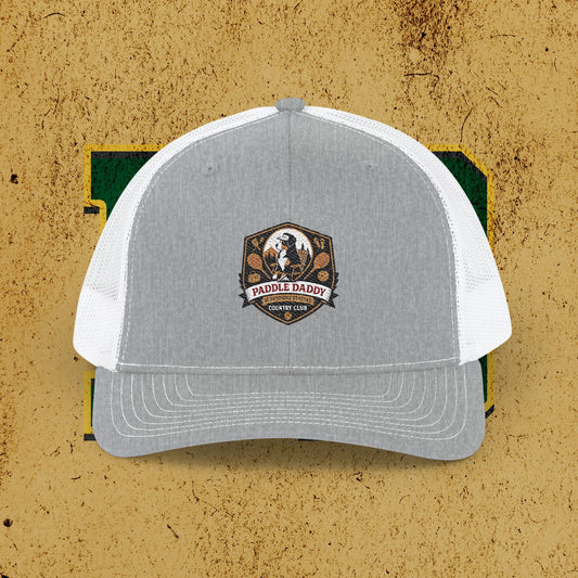 Paddle Daddy Snapback – Chloe-Stamped Club Lid Rustic Embroidered Snapback Trucker Cap, Outdoor Adventure Hat, Camping Gift, Fishing Gear, Unisex Cap