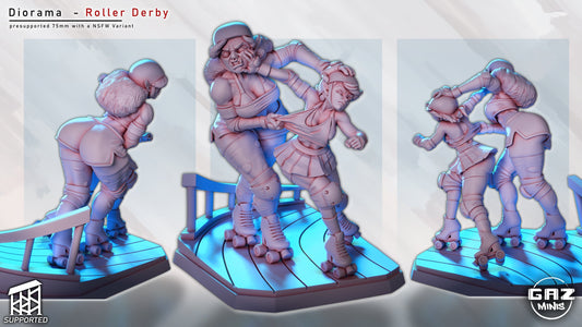 Roller Derby Diorama 75mm Scale (NSFW/SFW 18+)