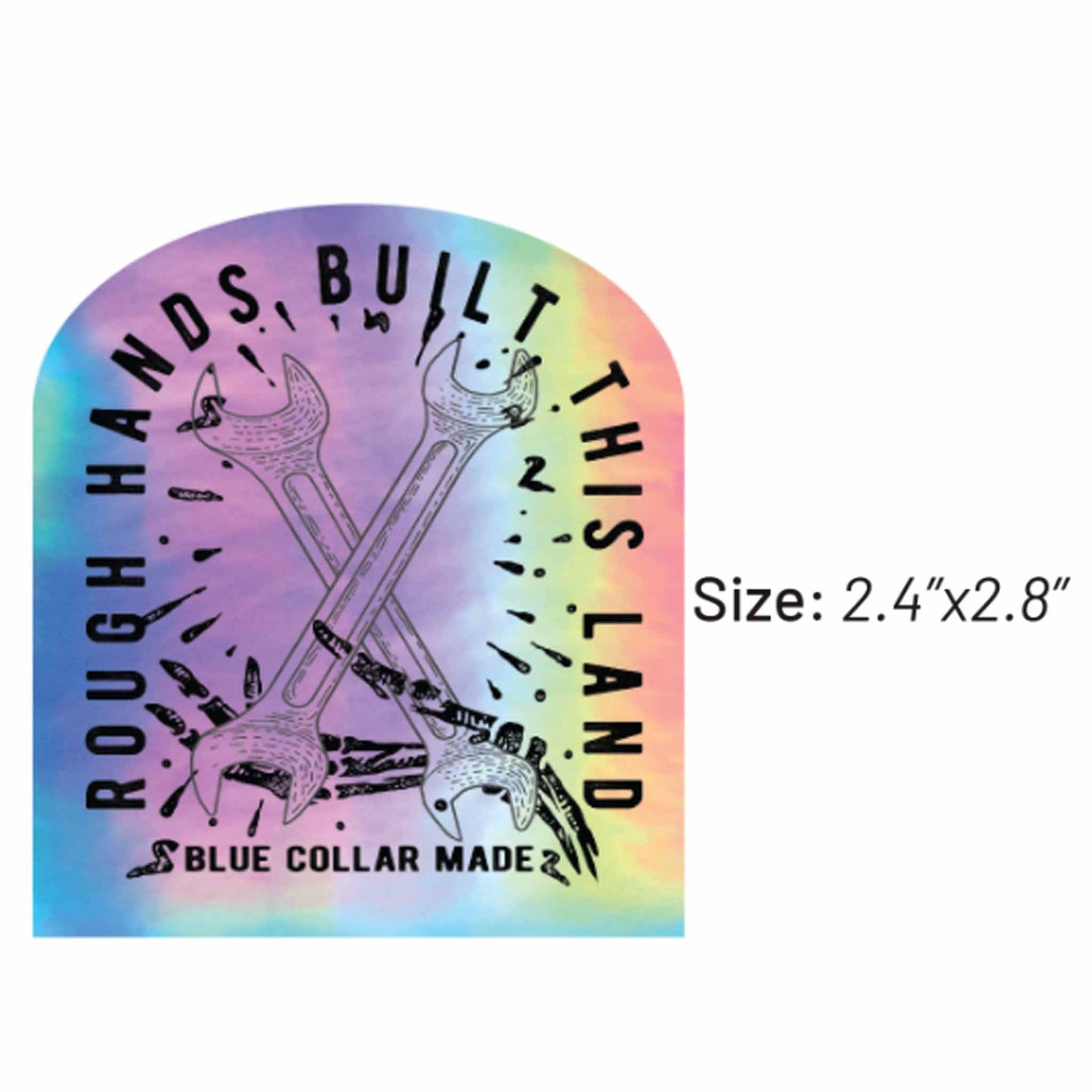 Holo Rough Hands Sticker