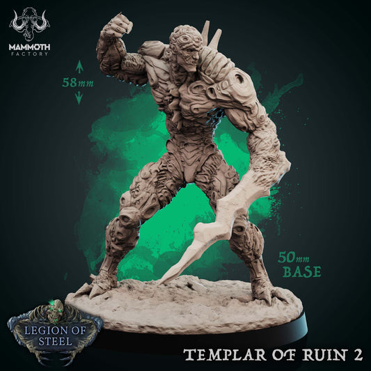 Templars of Ruin Legion of Steel Corrupted Warrior Miniatures