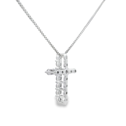 .15ct Diamond Cross Religious Pendant 14KT Yellow Gold