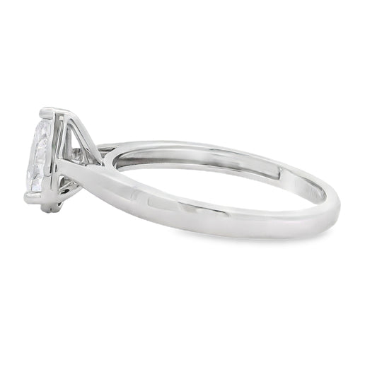 Genuine .50ct Lab Grown Diamond 10KT White Gold