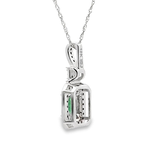 .57ct Emerald Diamond Fashion Pendants 10KT White Gold