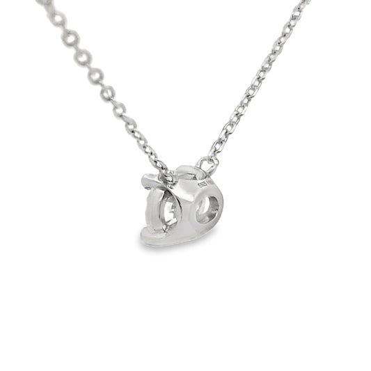 1.00ct Lab Grown Diamond Pendant Sterling Silver