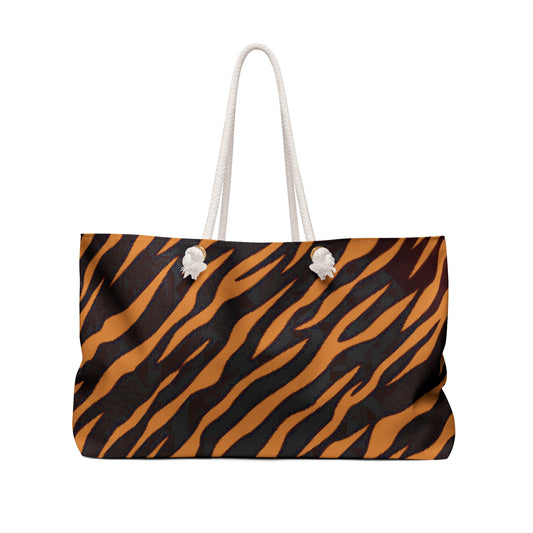 Tiger Print Weekender Bag