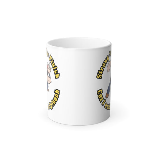 Popeye's Strong To the Finish /Color Morphing Mug, 11oz