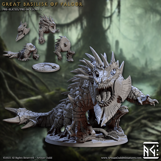Great Basilisk of Falgor – Epic Monster Miniature