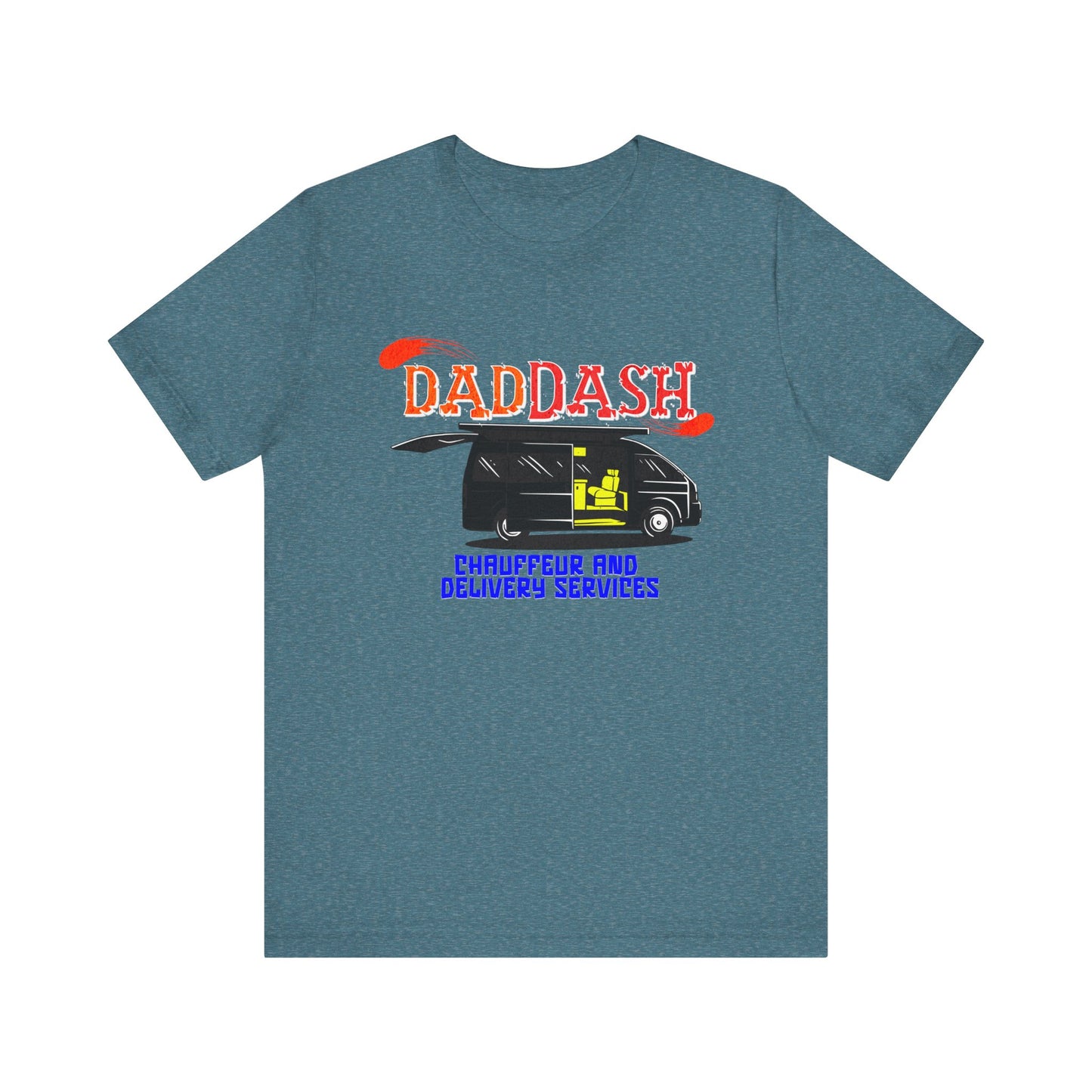 Dad Dash T-Shirt, Unisex Short Sleeve Tee for Dads, Funny Father's Day Gift, Auto Dad Humor Shirt