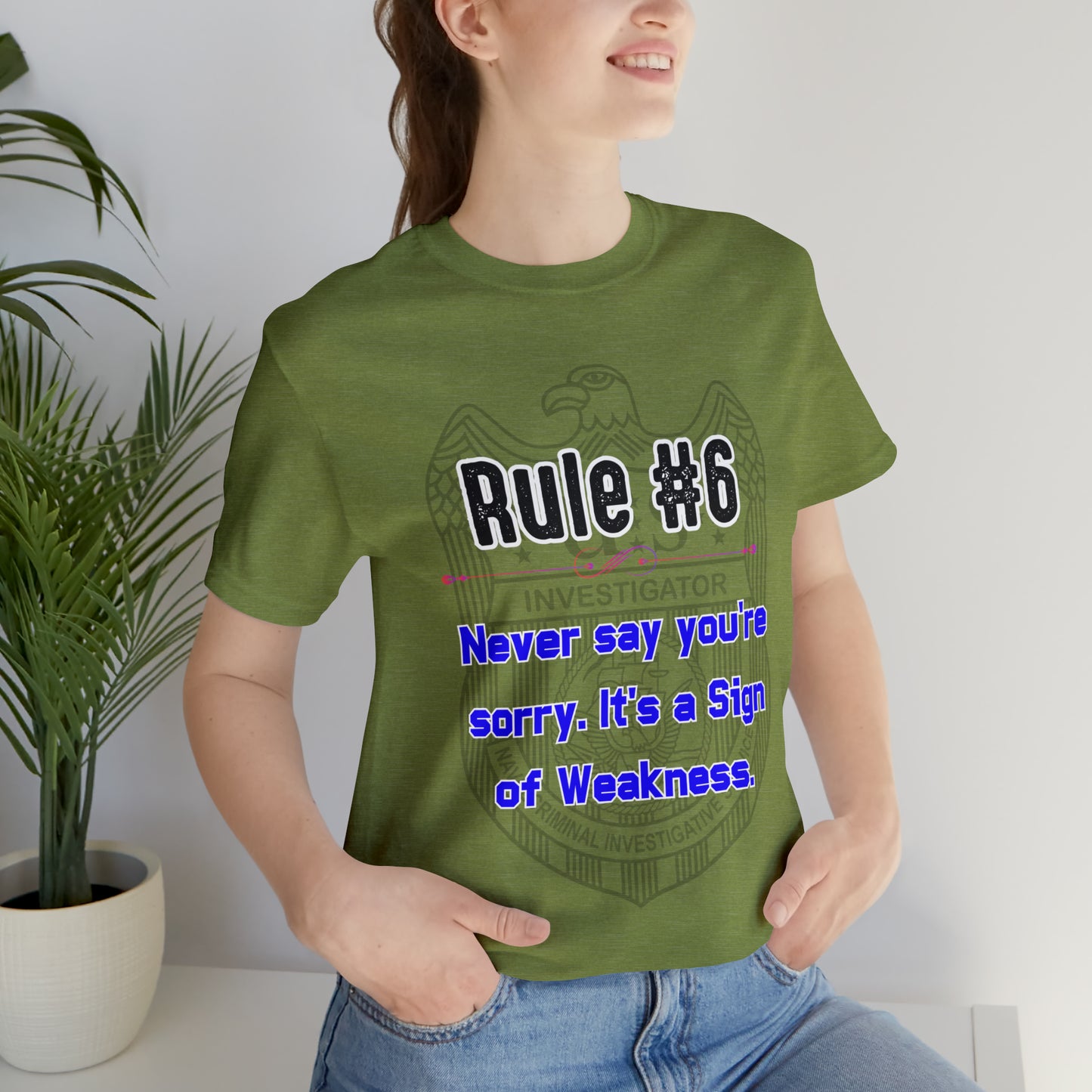 Rules of Gibbs #6 Never Say You're Sorry Unisex Jersey Short Sleeve Tee