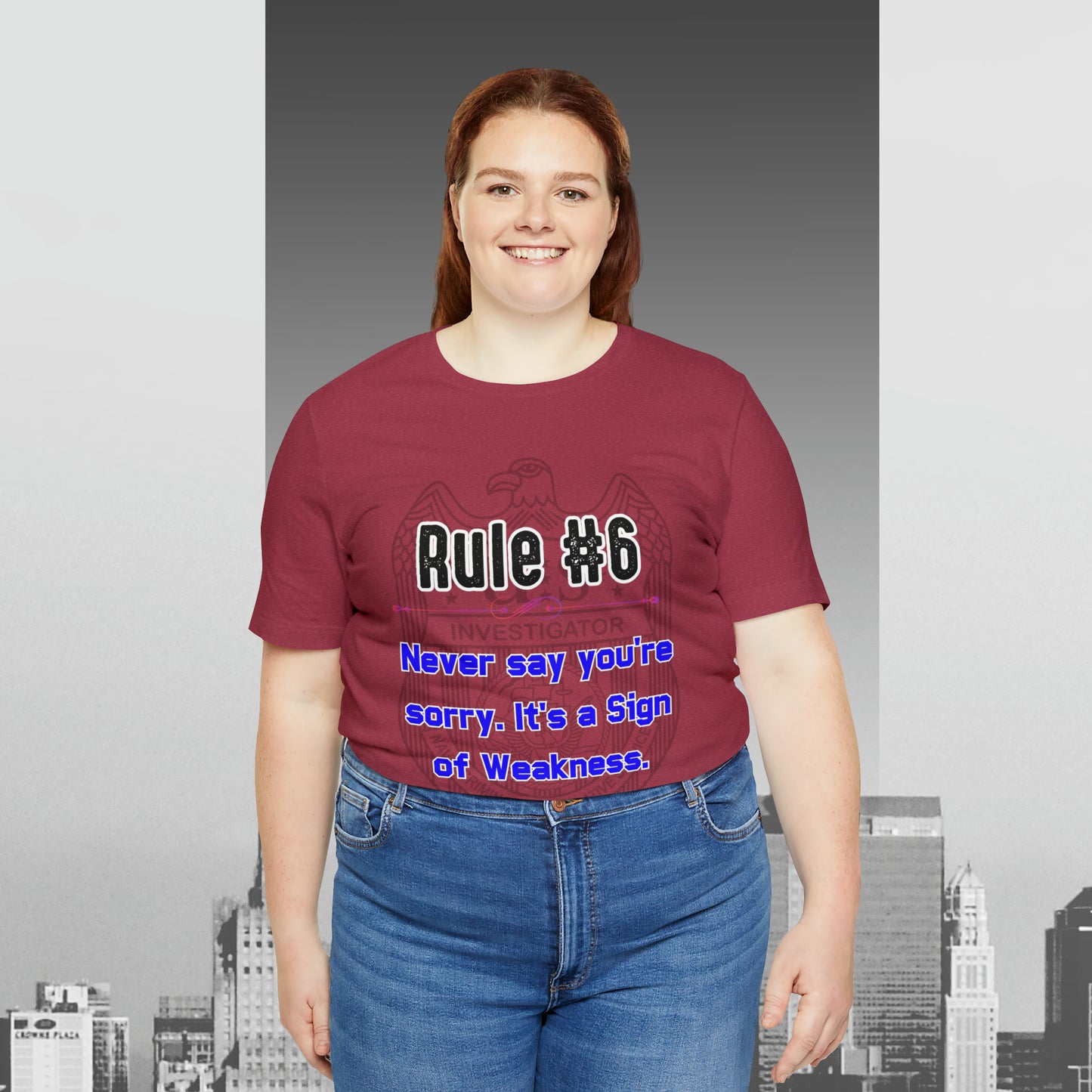 Rules of Gibbs #6 Never Say You're Sorry Unisex Jersey Short Sleeve Tee