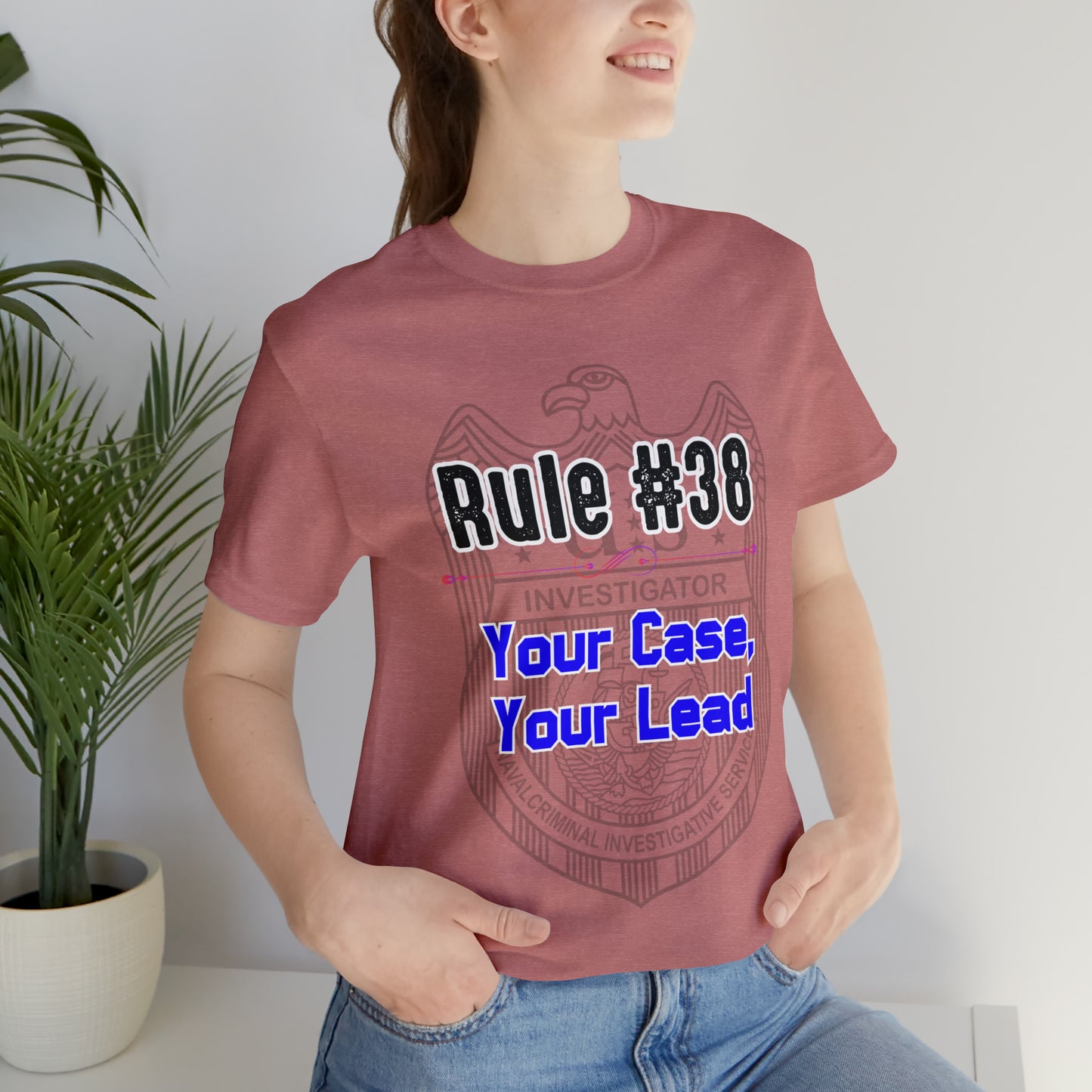 Rules of Gibbs #38 Your Case, Your Lead Unisex Jersey Short Sleeve Tee