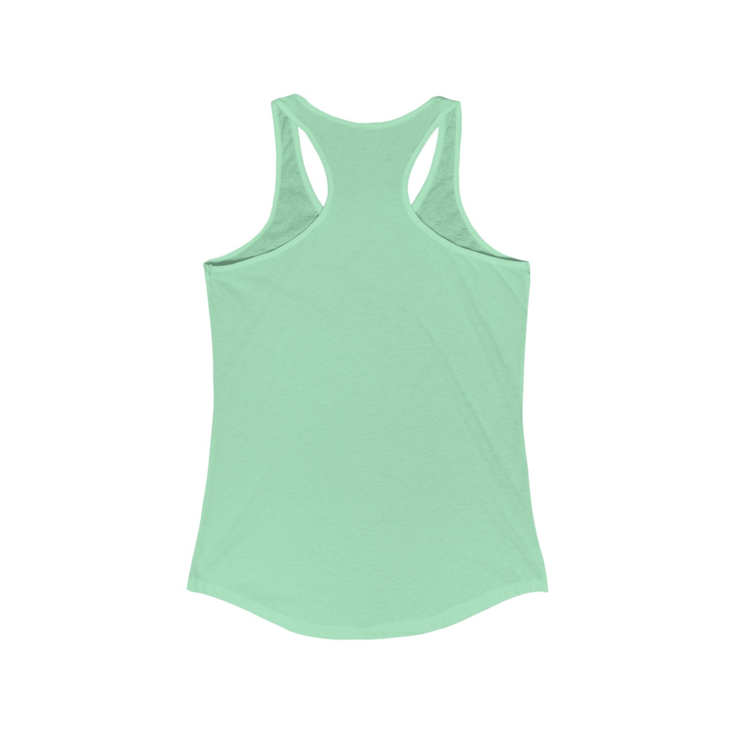 Cluckin' Genius: Navigating Brilliance One Peck at a Time Women's Ideal Racerback Tank