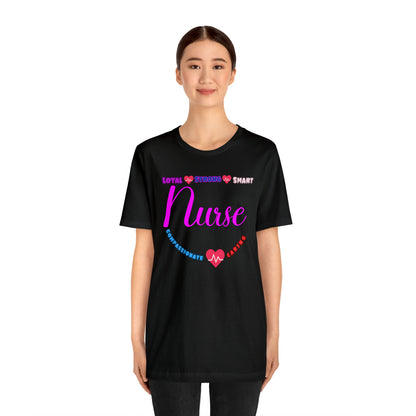 Comfy and Cozy Nurse Bella+Canvas 3001 Jersey T-Shirt: Perfect Gift for Nurses and Nursing Students, Soft Fabric, Various Sizes Available