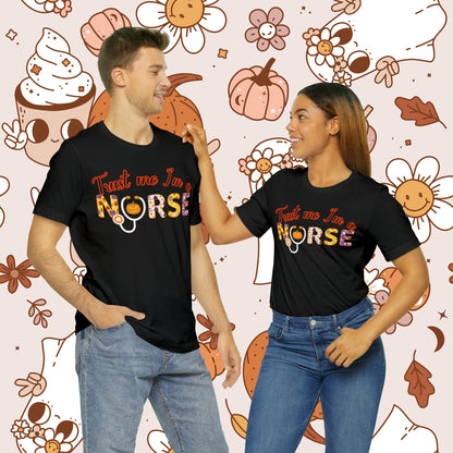 Trust me I'm a Nurse Halloween Retro Unisex Jersey Short Sleeve Tee