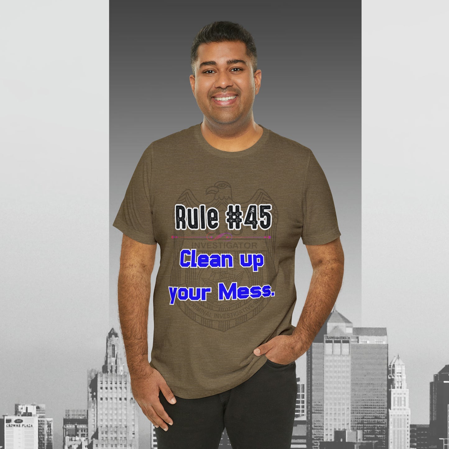 Rules of Gibbs #45 Clean up your Mess Unisex Jersey Short Sleeve Tee