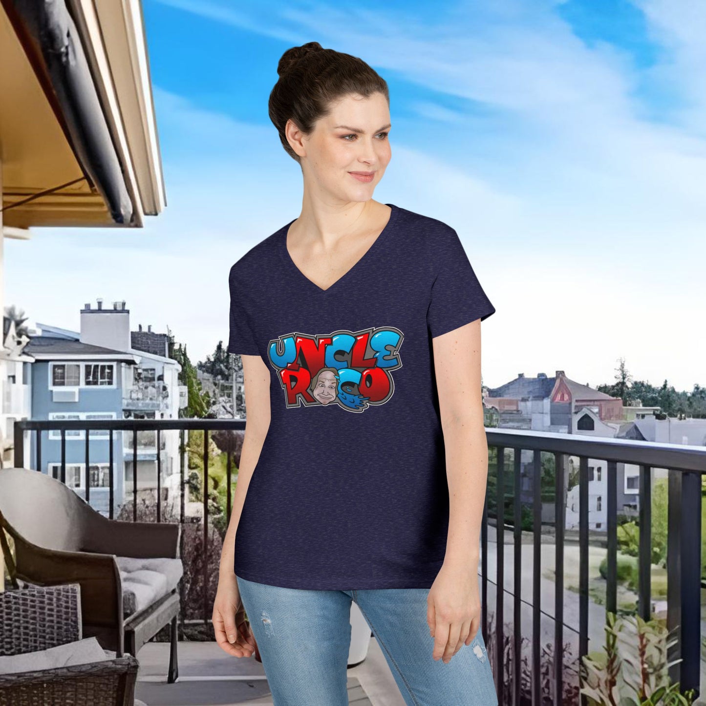 The Uncle Rico Show Lady Dabblers Special Edition Ladies' V-Neck T-Shirt