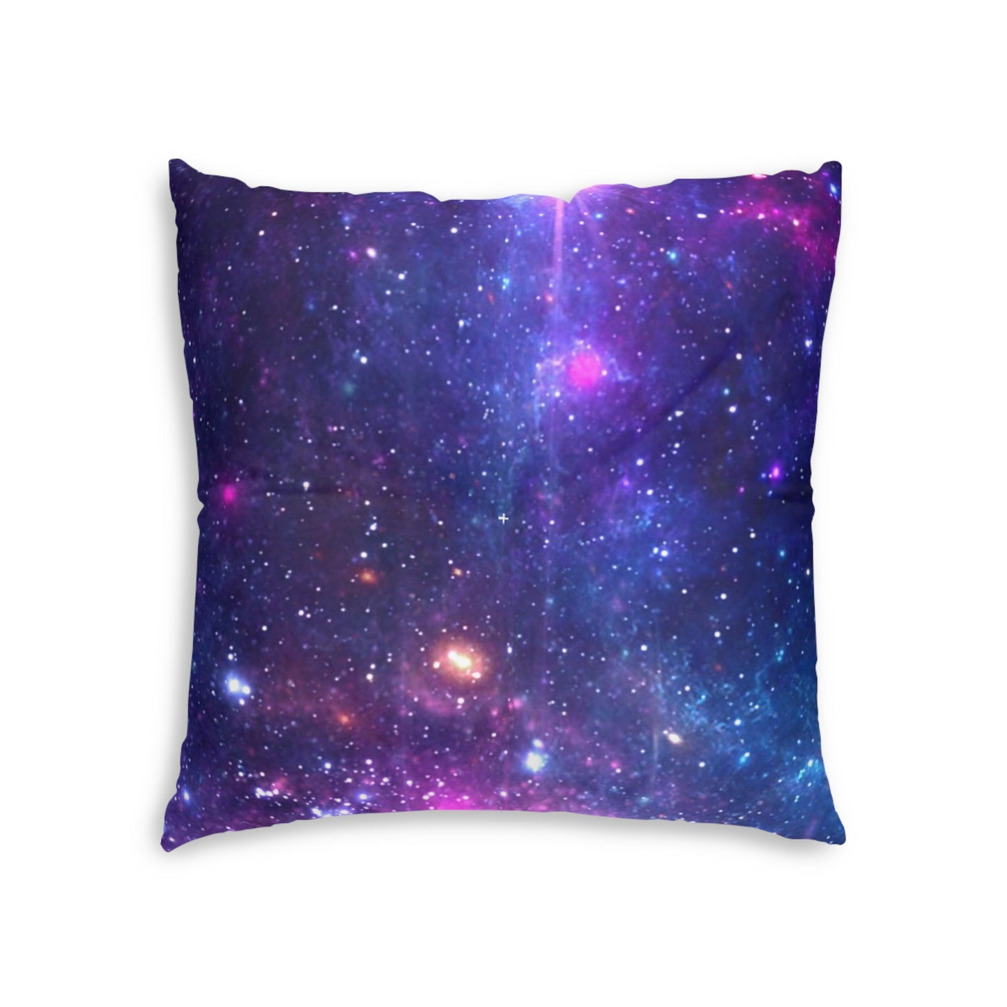 Purple Beyond the Stars Outer Space Out of this World Tufted Floor Pillow, Square