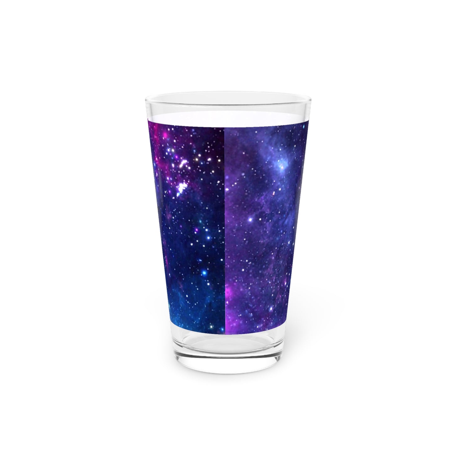 Purple Beyond the Stars Outer Space Out of this World Pint Glass, 16oz