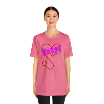 Nurse Love Unisex Jersey Tee Bella+Canvas 3001 Healthcare Gift Medical Students, Soft Fabric, Various Sizes Available
