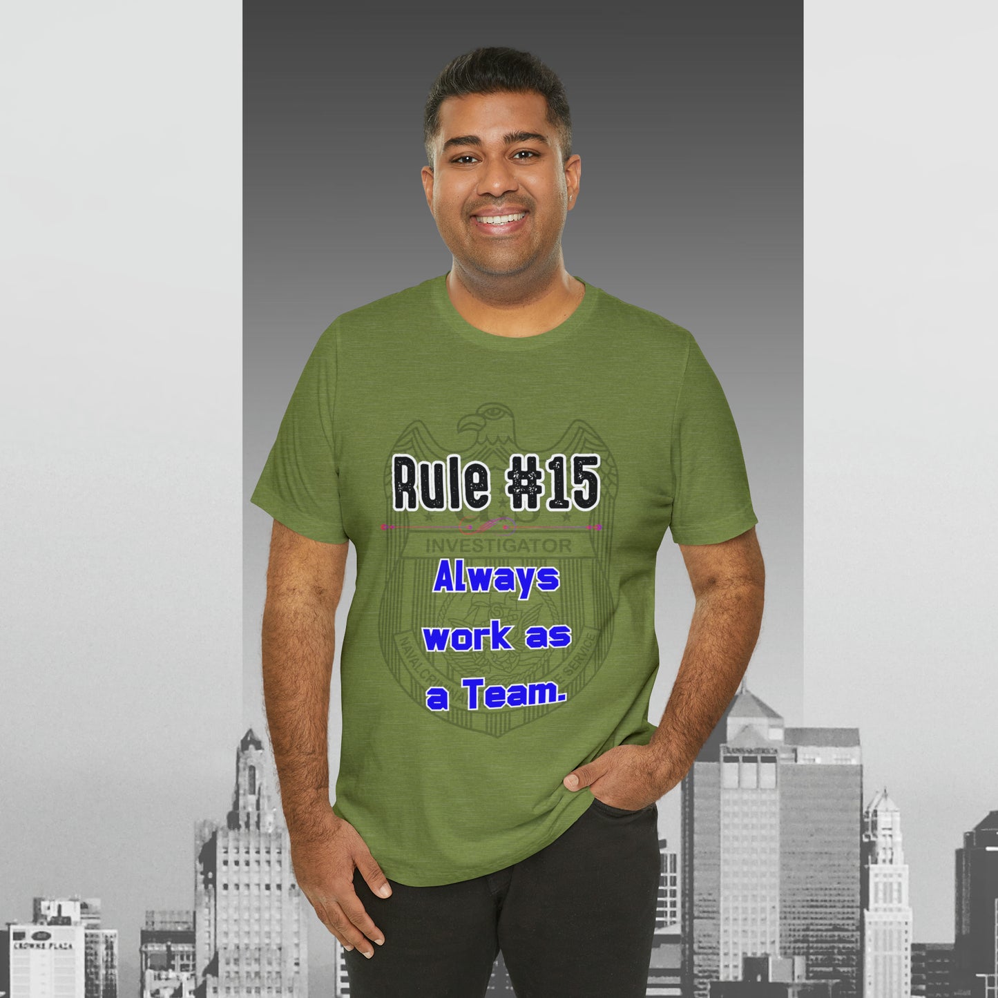 Rules of Gibbs #15 Always work as a Team Unisex Jersey Short Sleeve Tee