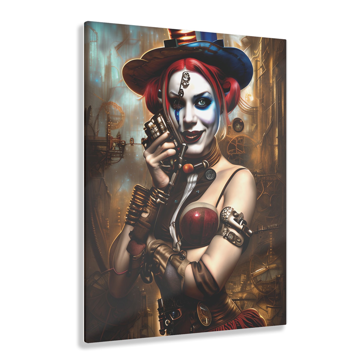 Hyper Realistic Steampunk Harley Quinn Acrylic Prints