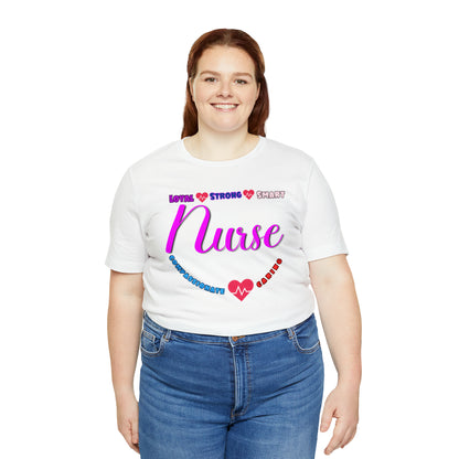 Comfy and Cozy Nurse Bella+Canvas 3001 Jersey T-Shirt: Perfect Gift for Nurses and Nursing Students, Soft Fabric, Various Sizes Available