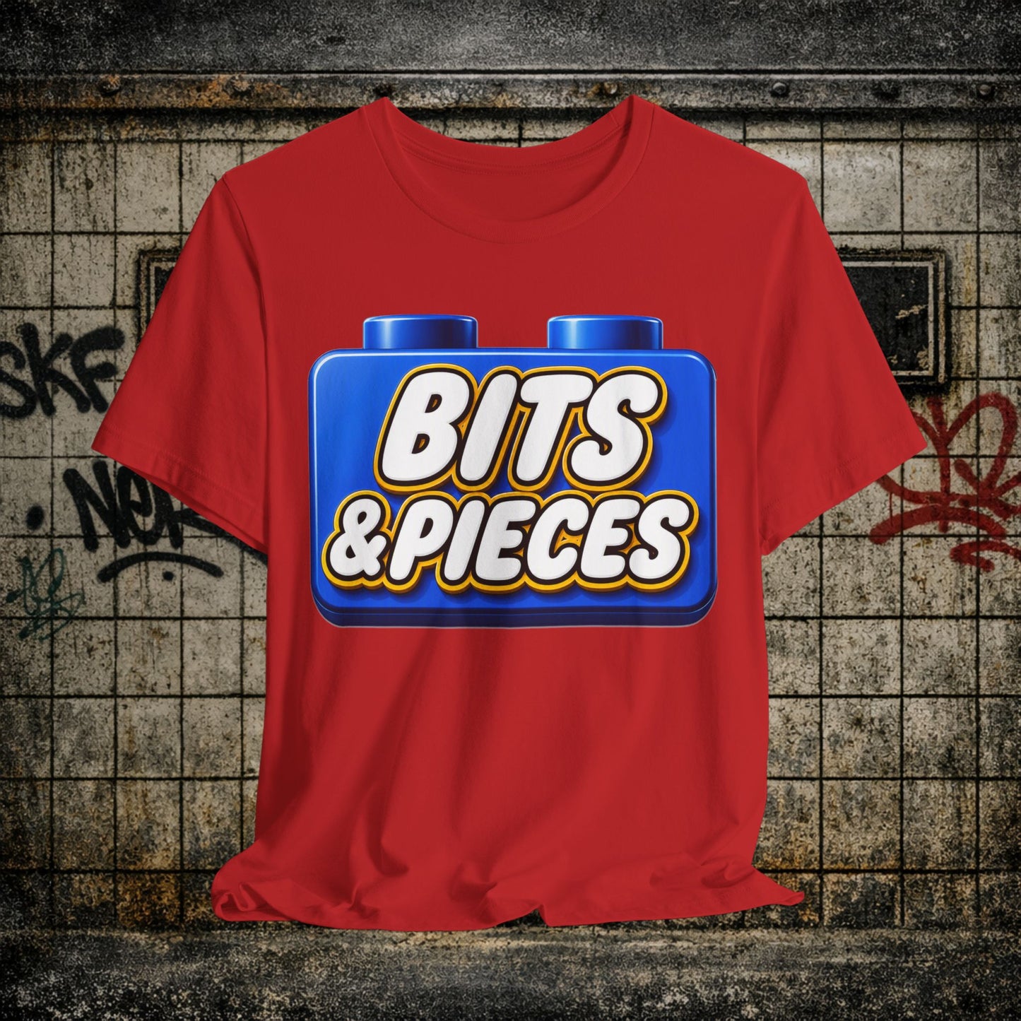 Bits & Pieces Graphic Tee One Size Fits All… Jokes?”
