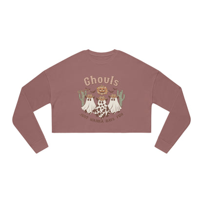 Ghouls Just Wanna Have Fun Women's Cropped Sweatshirt