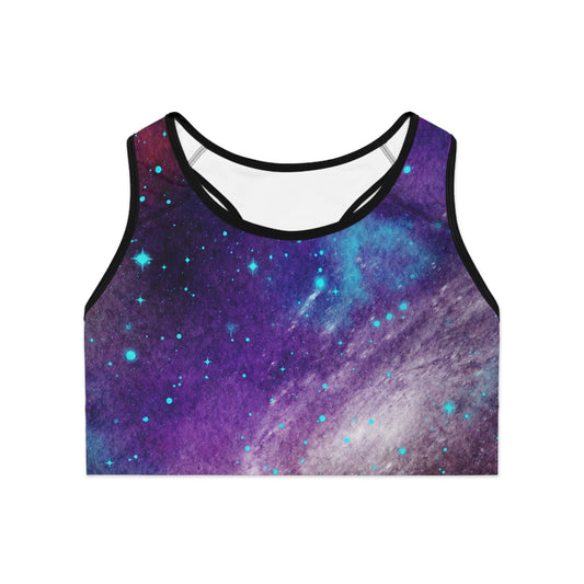 Outer Space Out of this World Sports Bra (AOP)