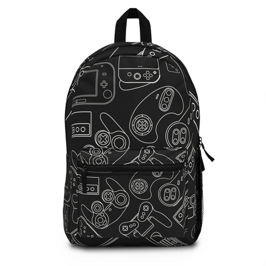 Black Gaming Controller Backpack