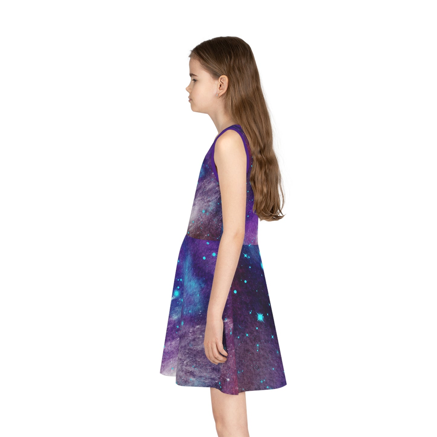 Outer Space Out of this World Girls' Sleeveless Sundress (AOP)