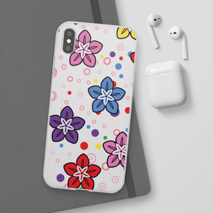 Retro Colorful Flowers Flexi Cases for IPhone and Samsung