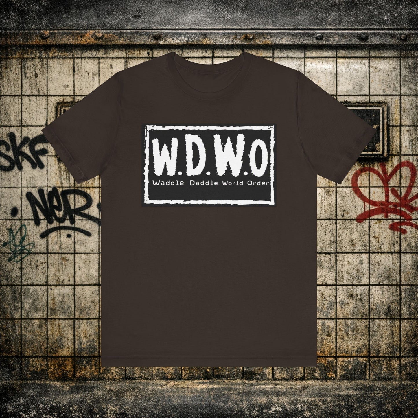 W.D.W.O. Graphic Tee — "Waddle Daddle World Order" The GreaseMan Awakens T‑Shirt