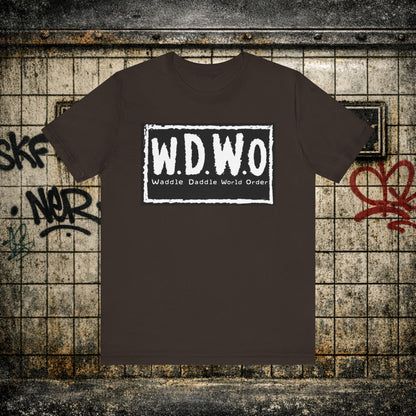 W.D.W.O. Graphic Tee — "Waddle Daddle World Order" The GreaseMan Awakens T‑Shirt